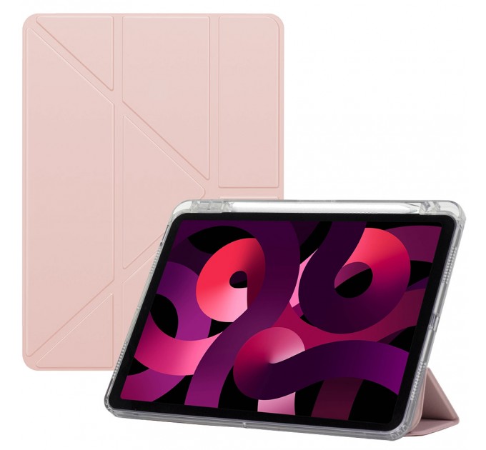 BeCover Чохол-книжка BeCover Ultra Slim Origami Transparent з кріпленням Apple для Apple iPad Mini 7 2024 Pink (712936)