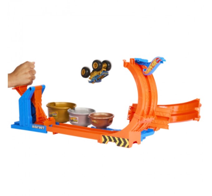 Hot Wheels Автотрек Hot Wheels Monster Trucks Петлі та трюки (JBX64)