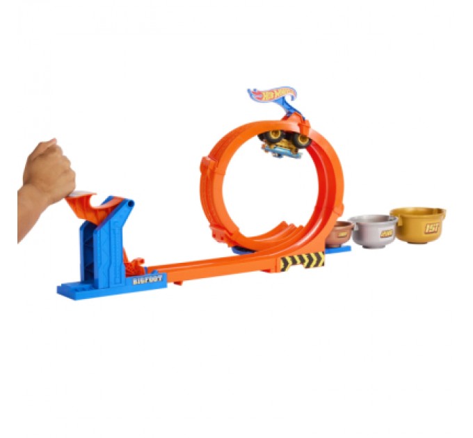 Hot Wheels Автотрек Hot Wheels Monster Trucks Петлі та трюки (JBX64)