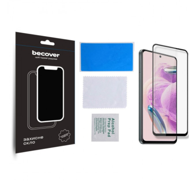 BeCover Скло захисне BeCover Xiaomi Redmi Note 12S Black (709751)