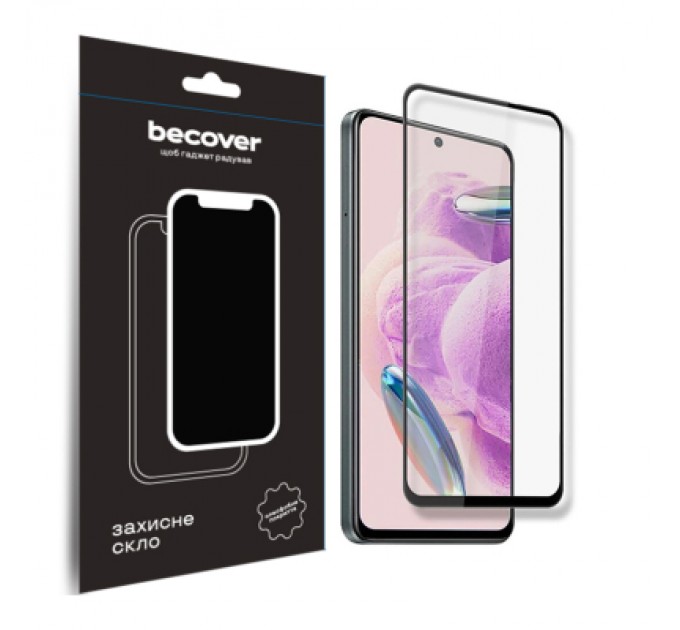BeCover Скло захисне BeCover Xiaomi Redmi Note 12S Black (709751)