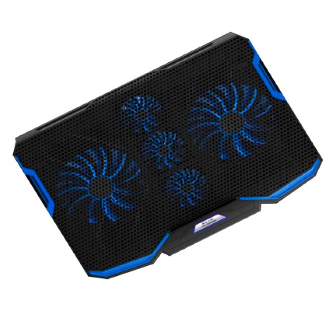 IceCoorel Підставка до ноутбука IceCoorel 10-15.6", 2*140mm + 3*70mm 1400 RPM, 2*USB, 410x290x26mm, Blue (A2)