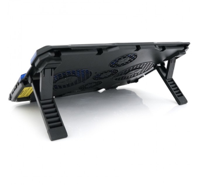 IceCoorel Підставка до ноутбука IceCoorel 10-15.6", 2*140mm + 3*70mm 1400 RPM, 2*USB, 410x290x26mm, Blue (A2)