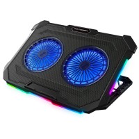 Підставка до ноутбука IceCoorel 10-17", 2*125mm 1200 RPM, 2*USB, 415x293x26.5mm, RGB (F8) Підставка до ноутбука IceCoorel 10-17", 2*125mm 1200 RPM, 2*USB, 415x293x26.5mm, RGB (F8)