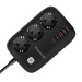ColorWay Фільтр живлення ColorWay CW-CHE34PDB GaN3 Pro PD 65W (2USB-A + 2 TYPE-C) 3 розетки, 4 USB, 2 м, чорний