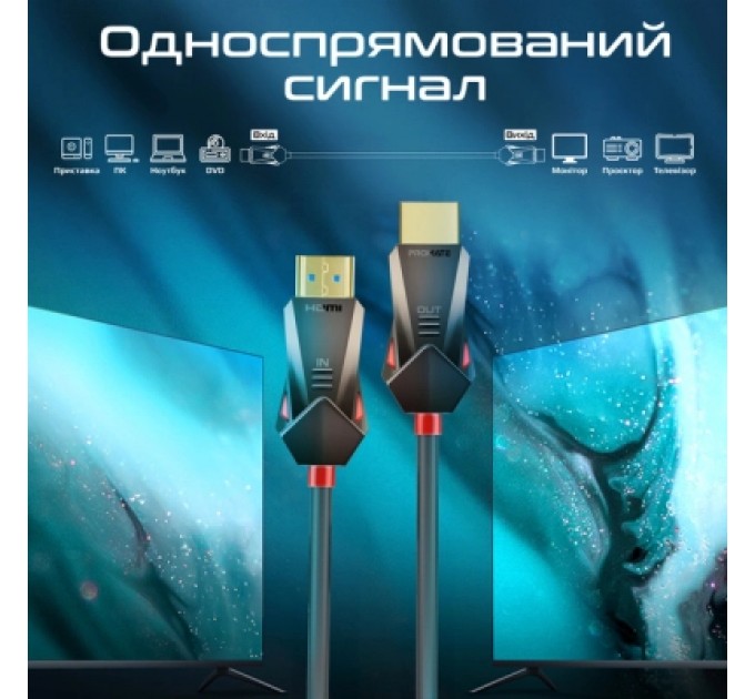 Кабель мультимедійний HDMI to HDMI v.2.0 prolink4k60-20m Promate (prolink4k60-20m)