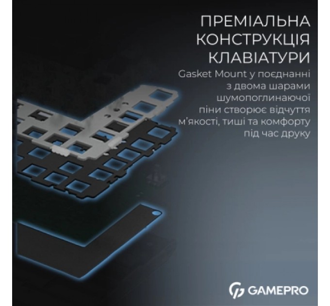 GamePro Клавіатура GamePro Asgard Valhalla Max MK160B MAX USB UA Black (MK160B MAX)