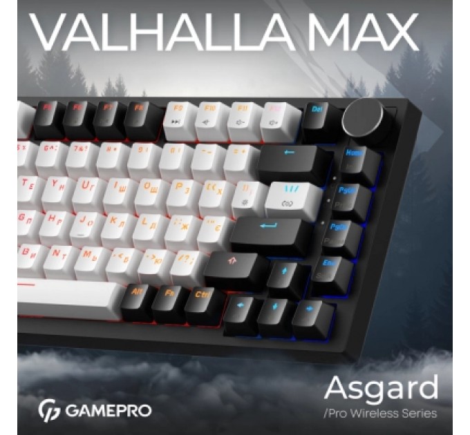 GamePro Клавіатура GamePro Asgard Valhalla Max MK160B MAX USB UA Black (MK160B MAX)