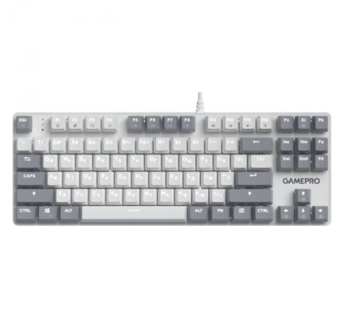 GamePro Клавіатура GamePro Genesis Metallic MK110W Outemu Red Switch USB UA White (MK110W)