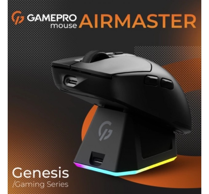 GamePro Мишка GamePro Genesis Airmaster Wireless/Bluetooth/USB Black (GM167B)