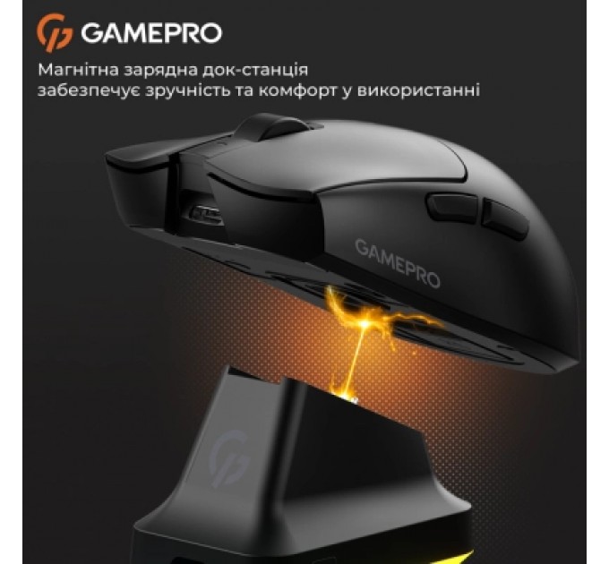 GamePro Мишка GamePro Genesis Wizard Wireless/Bluetooth/USB Black (GM160B)