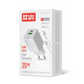 ColorWay Мережевий зарядний пристрій ColorWay GaN Mini 35W PD Port PPS USB (Type-C PD + USB QC4.0) White (CW-CHS055PDC-WT) + кабель USB Type-C