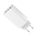 ColorWay Мережевий зарядний пристрій ColorWay GaN Mini 65W PD Port PPS USB (USB-2C1A) White (CW-CHS058PD-WT)