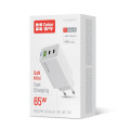 ColorWay Мережевий зарядний пристрій ColorWay GaN Mini 65W PD Port PPS USB (USB-2C1A) White (CW-CHS058PD-WT)