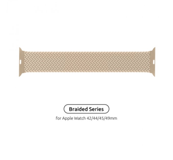 Armorstandart Ремінець до смарт-годинника Armorstandart Braided Solo Loop для Apple Watch 49/46/45/44/42 (Series 1-3) Beige Size 10 (172 mm) (ARM64903)