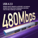 ColorWay Концентратор СolorWay USB-A/USB-C 4-в-1 USB2.0х2/USB3.0/USB-C2.0 (CW-HUB06)