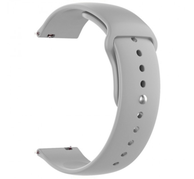 Armorstandart Ремінець до смарт-годинника Armorstandart Silicone Watch Strap 22mm Light Grey (ARM80664)