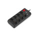 REAL-EL Фільтр живлення REAL-EL RS-Protect 805 1.8м Black (EL122300042)