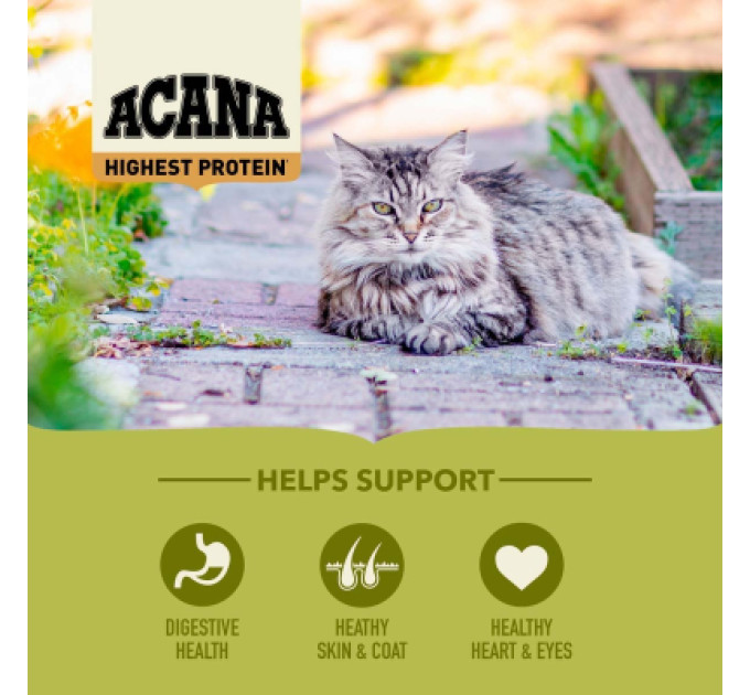 ACANA Сухий корм для кішок ACANA Grasslands 1.8 кг (0064992642181)
