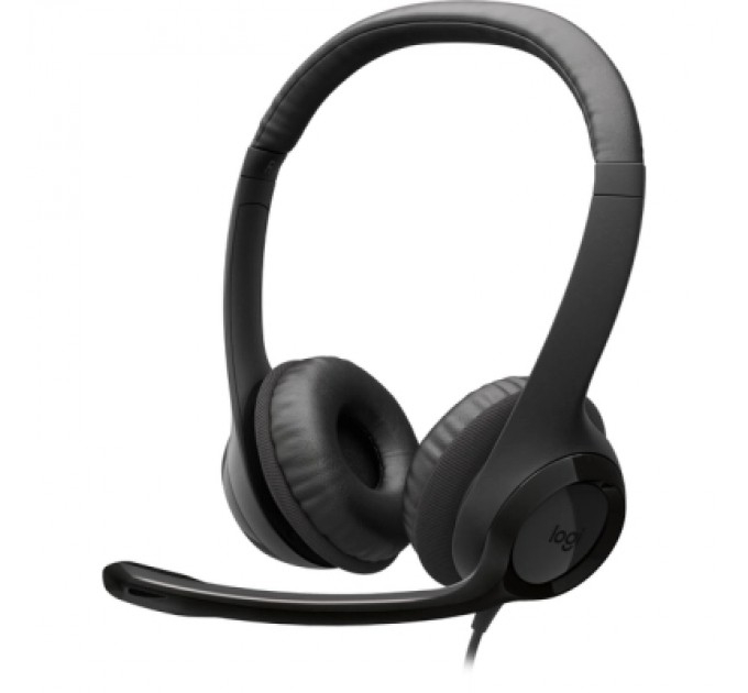 Logitech Навушники Logitech H390 USB-C Midnight Black (981-001576)