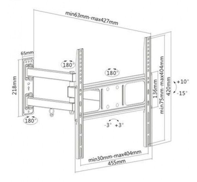 Кронштейн Brateck LPA52-443
