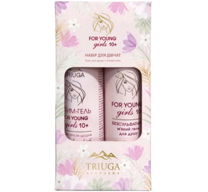 Triuga Набір косметики Triuga Ayurveda For Young Girls Гель для душу 250 мл + Інтим гель 300 мл (4820164642054)