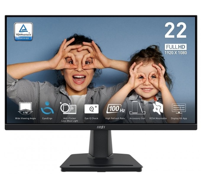 Монiтор MSI 21.5" Pro MP225V VA Black 100Hz