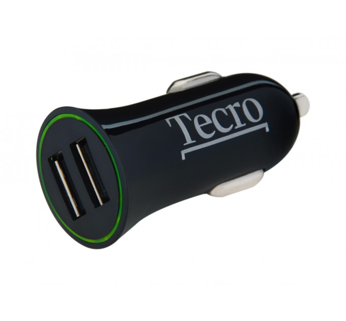 Tecro Автомобільний зарядний пристрій Tecro (2USBх2.1A) Black (TCR-0221AB)