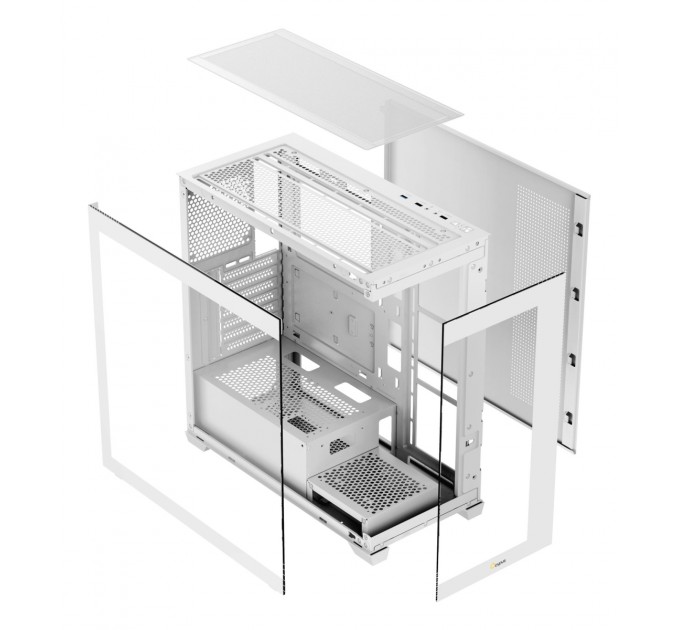 OCYPUS Корпус для комп'ютера ATX W/O PSU GAMMA-C72-WHD000XX-GL OCYPUS