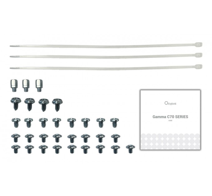OCYPUS Корпус для комп'ютера ATX W/O PSU GAMMA-C70-WHG000XX-GL OCYPUS