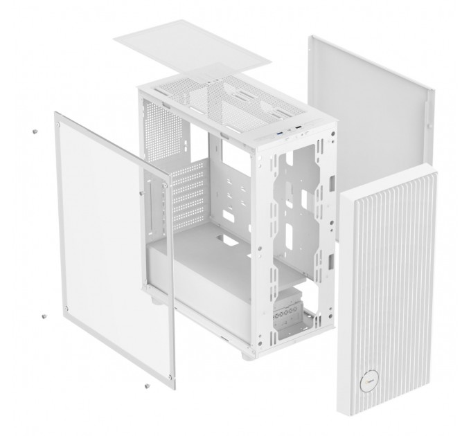 OCYPUS Корпус для комп'ютера ATX W/O PSU GAMMA-C70-WHG000XX-GL OCYPUS