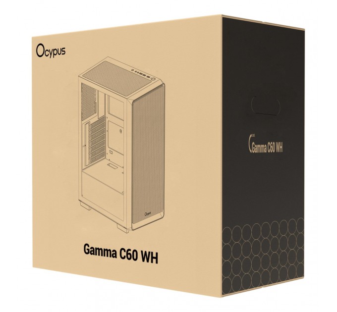 OCYPUS Корпус для комп'ютера ATX W/O PSU GAMMA-C60-WHG000XX-GL OCYPUS