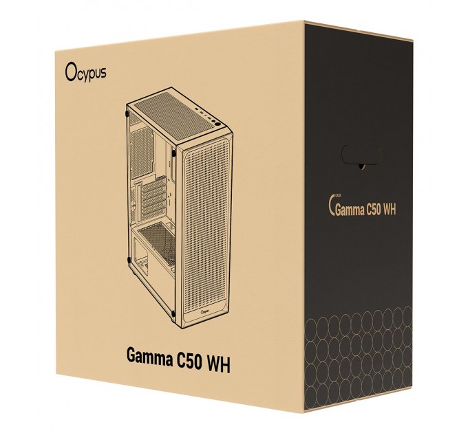 OCYPUS Корпус для комп'ютера MATX W/O PSU GAMMA-C50-WHG000XX-GL OCYPUS