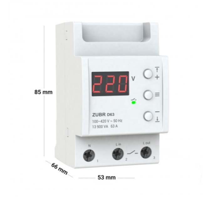 ZUBR Реле напруги ZUBR D63 (4820120220388)