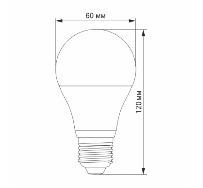 Videx Лампочка Videx LED A60h 6.2W E27 4100K (VL-A60h-62274)