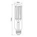 Videx Лампочка Videx LED Filament T38F 24W E27 5000K (VL-T38F-24275)