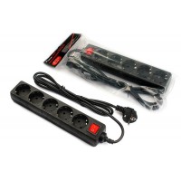 Фільтр живлення FrimeCom (FC-B2005W 3 B) 5 розеток, 3 м, чорний (пакет)