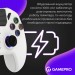 GamePro Геймпад GamePro із зарядною станцією 2.4G/BT 5.1/USB (Switch/PC/PS/iOS/Android) RGB White (GPS20W)
