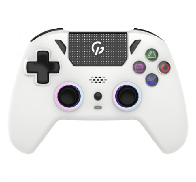GamePro Геймпад GamePro із зарядною станцією 2.4G/BT 5.1/USB (Switch/PC/PS/iOS/Android) RGB White (GPS20W)