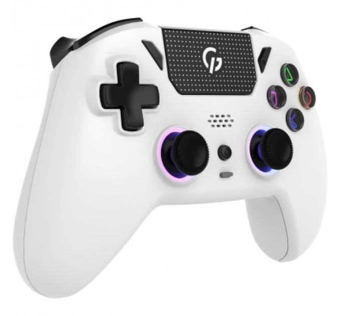 GamePro Геймпад GamePro із зарядною станцією 2.4G/BT 5.1/USB (Switch/PC/PS/iOS/Android) RGB White (GPS20W)