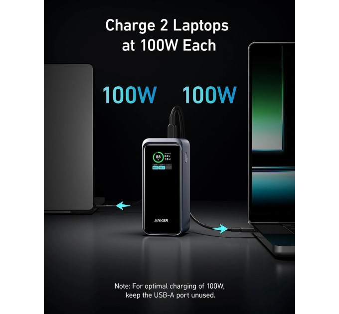 Anker Універсальна мобільна батарея Anker Prime 20000mAh 200W Black (A1336011)