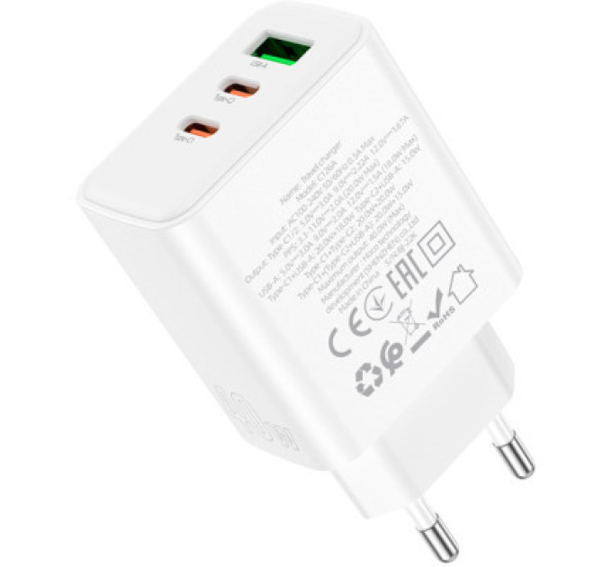 HOCO Зарядний пристрій HOCO C126A Pure White (6931474798725)