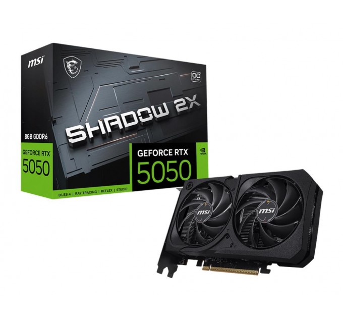 Відеокарта PCIE16 RTX5050 8GB GDDR6 RTX5050 8G SHADOW 2X OC MSI