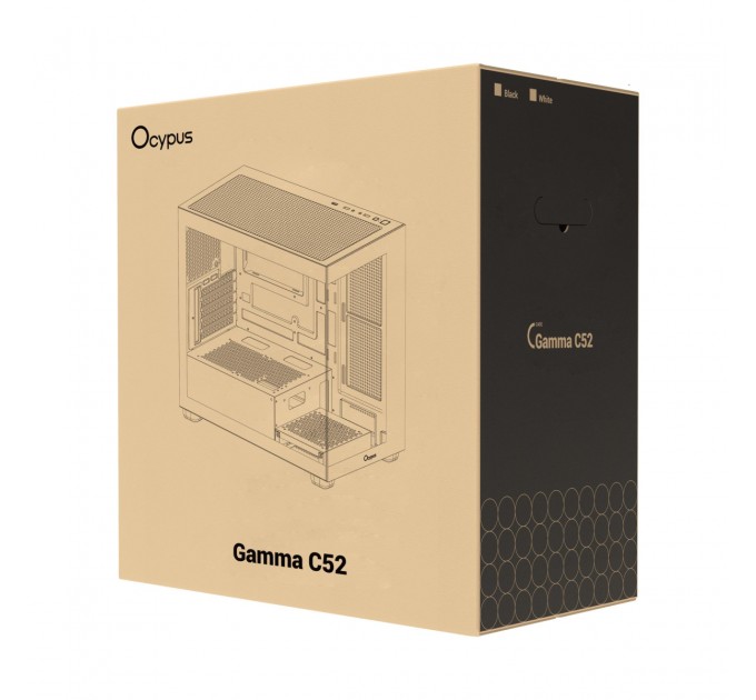 OCYPUS Корпус для комп'ютера MATX W/O PSU GAMMA-C52-WHD000XX-GL OCYPUS