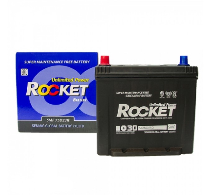 ROCKET Акумулятор автомобільний ROCKET 65Ah (SMF 75D23R)