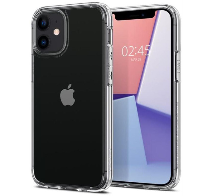 Spigen Чохол-накладка Spigen Crystal Hybrid для Apple iPhone 12 Mini Crystal Clear (ACS01542)