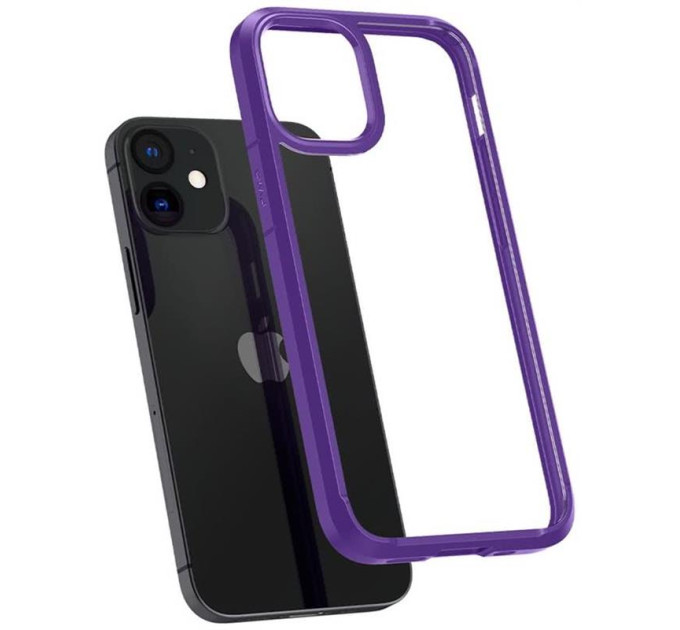 Spigen Чохол-накладка Spigen Crystal Hybrid для Apple iPhone 12 Mini Hydrangea Purple (ACS01544)