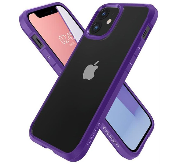 Spigen Чохол-накладка Spigen Crystal Hybrid для Apple iPhone 12 Mini Hydrangea Purple (ACS01544)