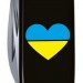 Victorinox Ніж Victorinox Huntsman Ukraine 91 мм Чорний Серце синьо-жовте (1.3713.3_T1090u)