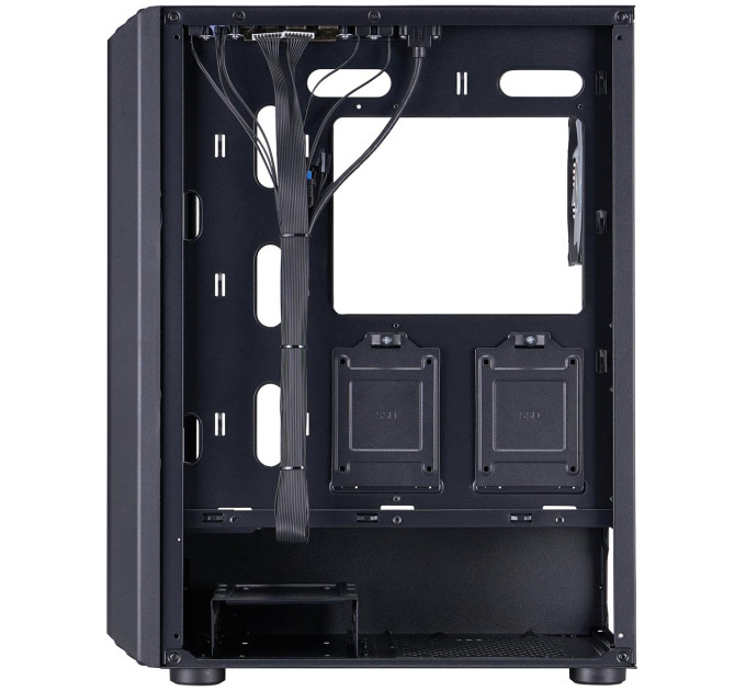 1stPlayer Корпус 1stPlayer H6-BK-4F7 Black без БЖ